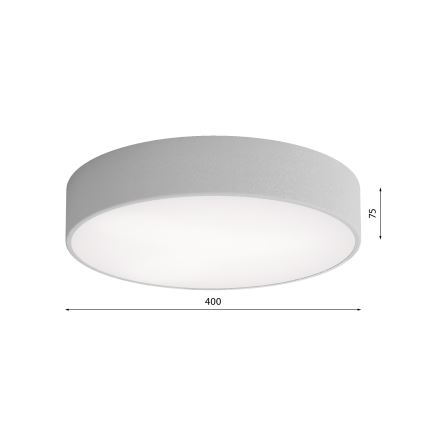 CLEO Ceiling Light with Motion and Dusk Sensor, 3xE27/24W/230V, Ø 40 cm, Gray