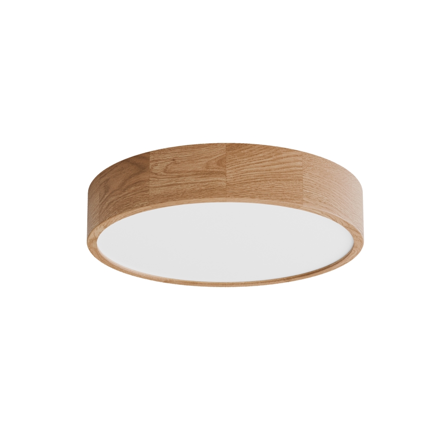 Ceiling light with motion and dusk sensor CLEO 4xE27/24W/230V Ø47.5 cm oak