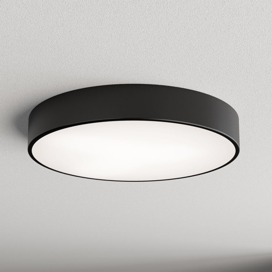 CLEO Ceiling Light with Motion and Dusk Sensor — 4x E27 / 24 W / 230 V, Ø 50 cm, Black