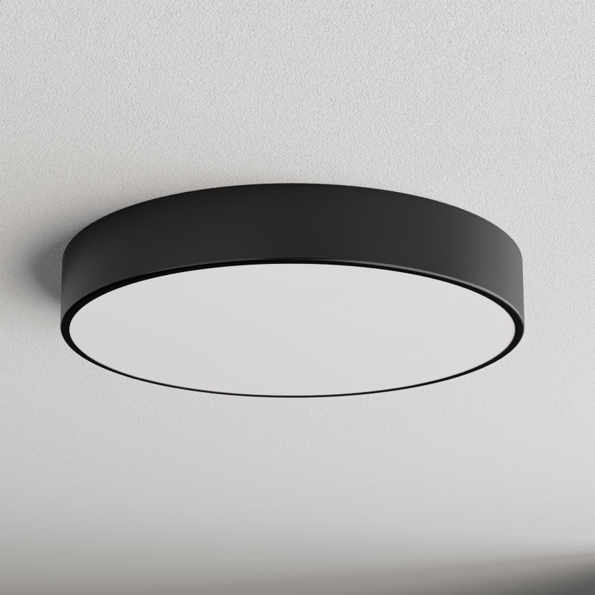 CLEO Ceiling Light with Motion and Dusk Sensor — 4x E27 / 24 W / 230 V, Ø 50 cm, Black