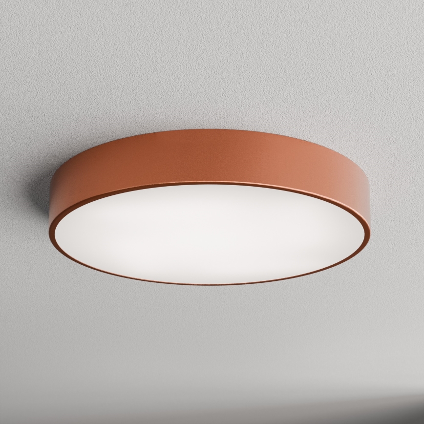 CLEO ceiling light with motion and dusk sensors, 4xE27/24W/230V, Ø 50 cm, copper finish