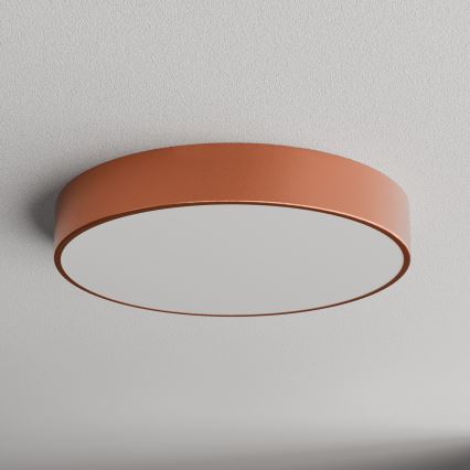 CLEO ceiling light with motion and dusk sensors, 4xE27/24W/230V, Ø 50 cm, copper finish