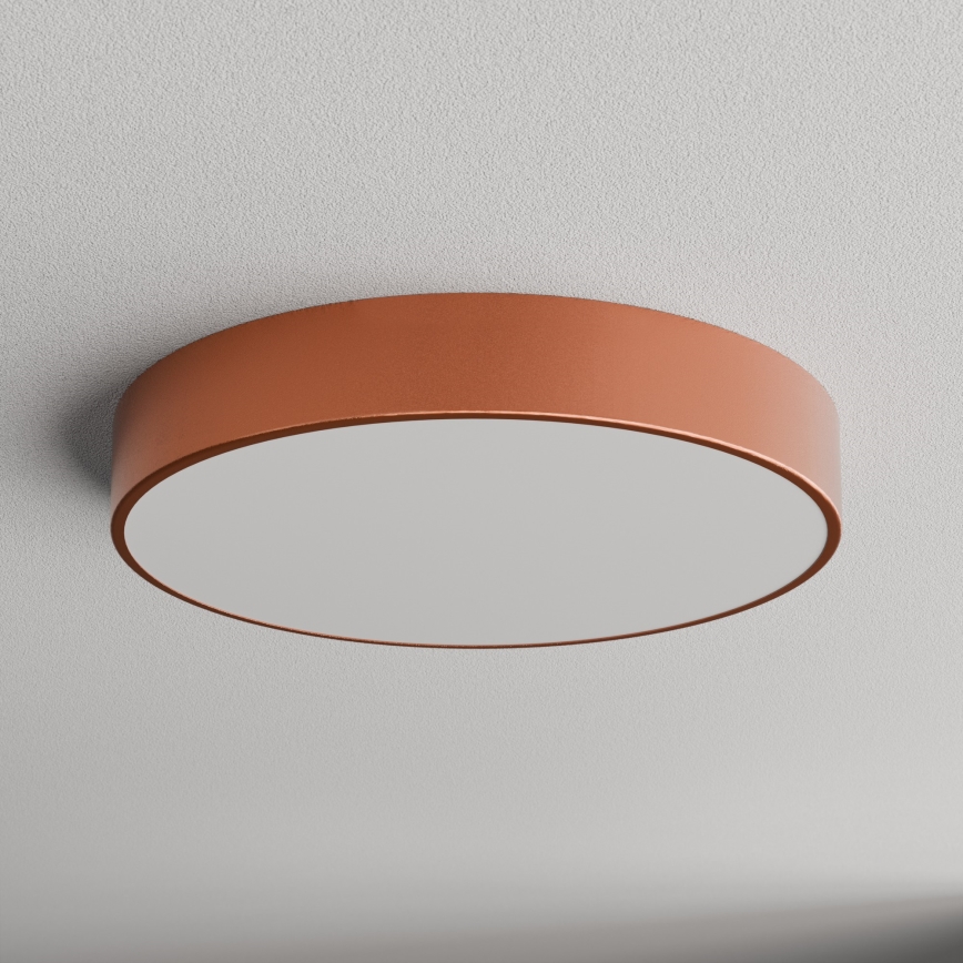 CLEO ceiling light with motion and dusk sensors, 4xE27/24W/230V, Ø 50 cm, copper finish