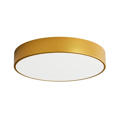 CLEO ceiling light with motion and dusk sensor, 4xE27/24W/230V, Ø 50 cm, gold