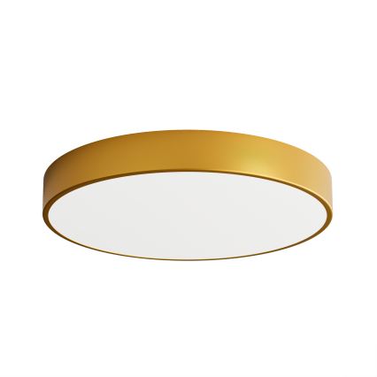 CLEO ceiling light with motion and dusk sensor, 5xE27/24W/230V, Ø 60 cm, gold