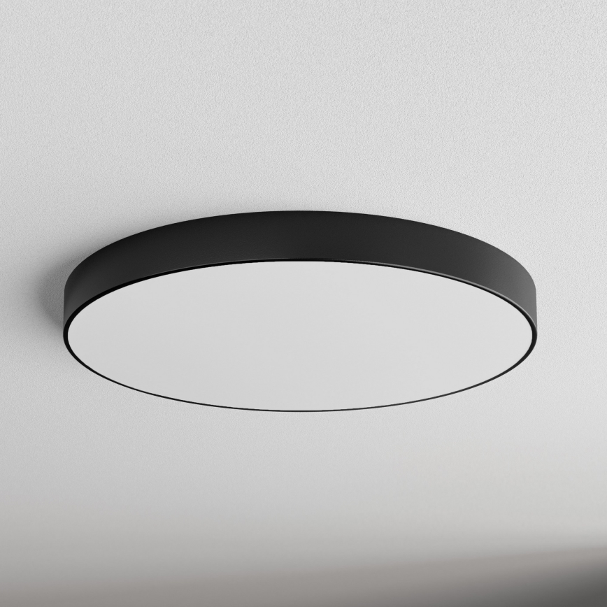 CLEO Ceiling Light with Motion and Dusk Sensor, 6xE27/24W/230V, Ø 80 cm, Black