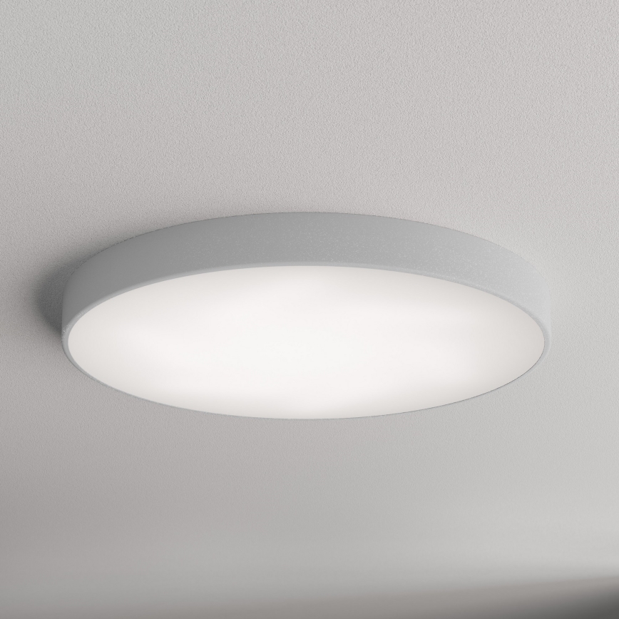CLEO ceiling light with motion and twilight sensor, 6x E27/24W/230V, Ø 80 cm, gray