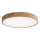 CLEO ceiling light with sensor, 6×E27/24W/230V, Ø 80 cm, oak