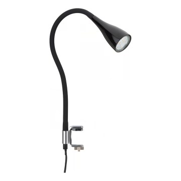 Clip-on lamp 1xGU10/3W/230V black