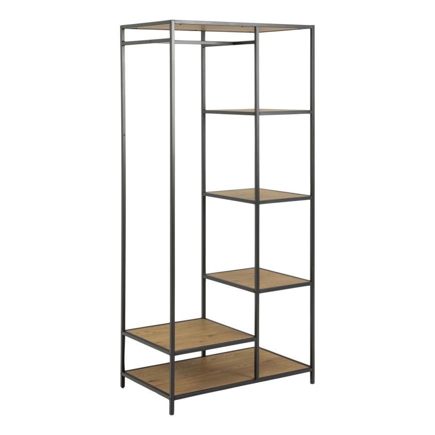 Clothes rack SARON oak/black