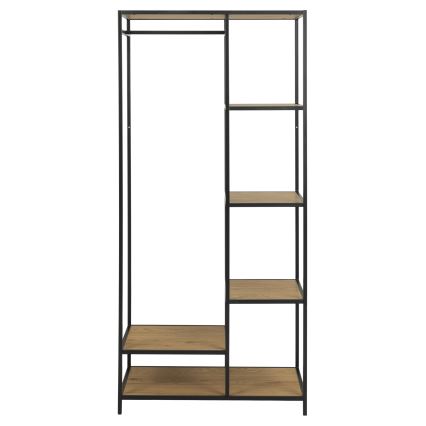 Clothes rack SARON oak/black