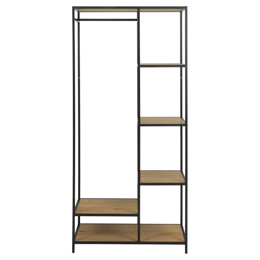 Clothes rack SARON oak/black