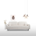 CLOUDY upholstered 3-seater sofa bed, cream