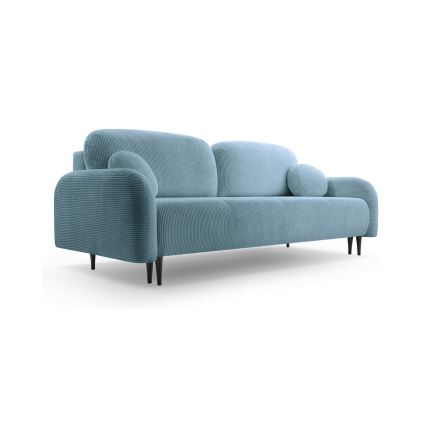 CLOUDY Upholstered 3-Seater Sofa Bed, Turquoise