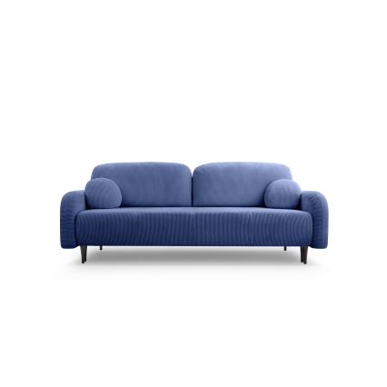 CLOUDY upholstered three-seater sofa bed in blue