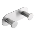 Coat hook 11.5x4.5 cm stainless steel/silver
