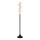 Coat rack 176x28 cm black/beige