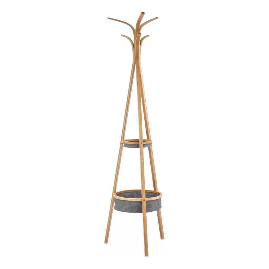 Coat rack 177x52 cm brown