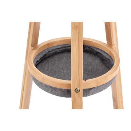 Coat rack 177x52 cm brown