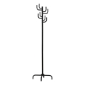 Coat rack 178x48 cm black