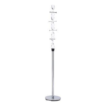 Coat rack 180x30 cm shiny chrome
