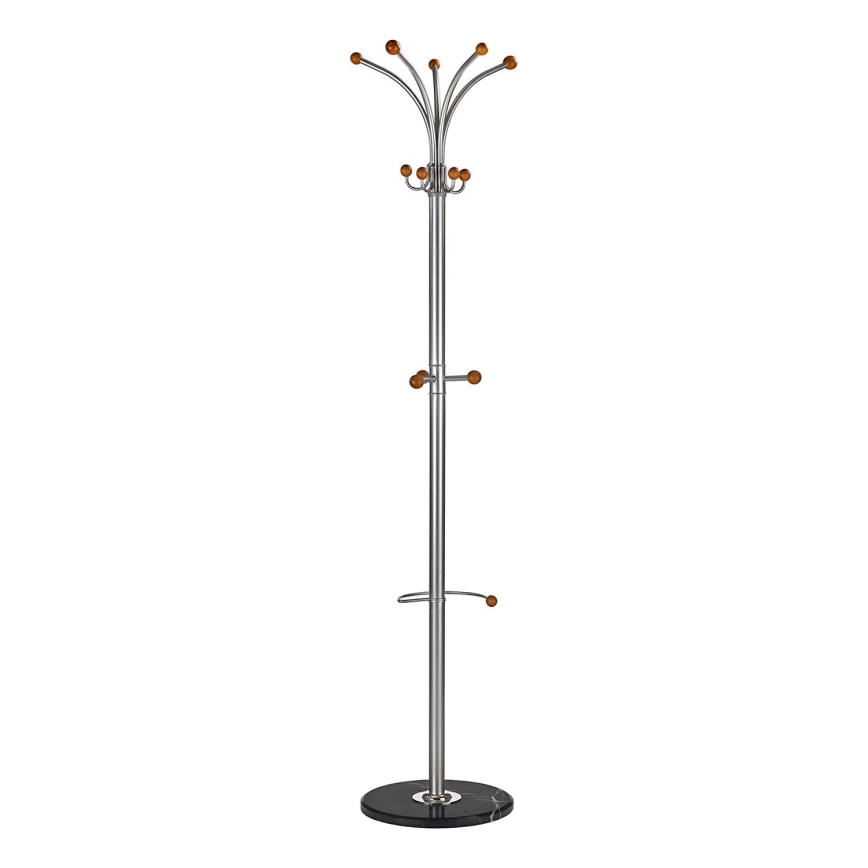 Coat rack 180x38 cm matte chrome