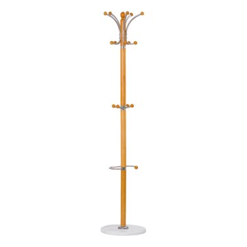 Coat rack 185x38 cm brown