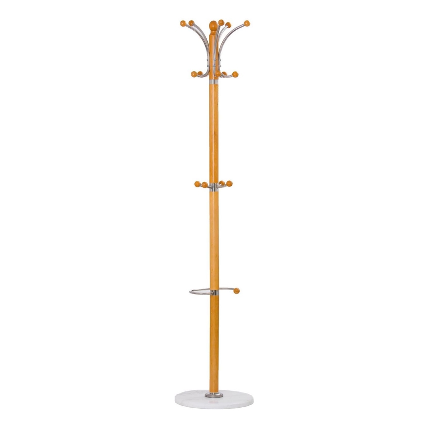 Coat rack 185x38 cm brown