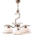 COBRA chain chandelier 5xE27/60W/230V bronze/patina