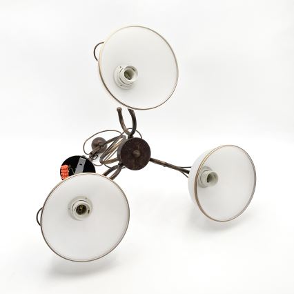 COBRA Rod Chandelier 3x E27/60W/230V, Bronze/Patina