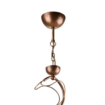 COBRA Rod Chandelier 3x E27/60W/230V, Bronze/Patina
