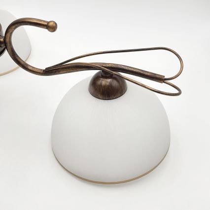 COBRA Rod Chandelier 3x E27/60W/230V, Bronze/Patina