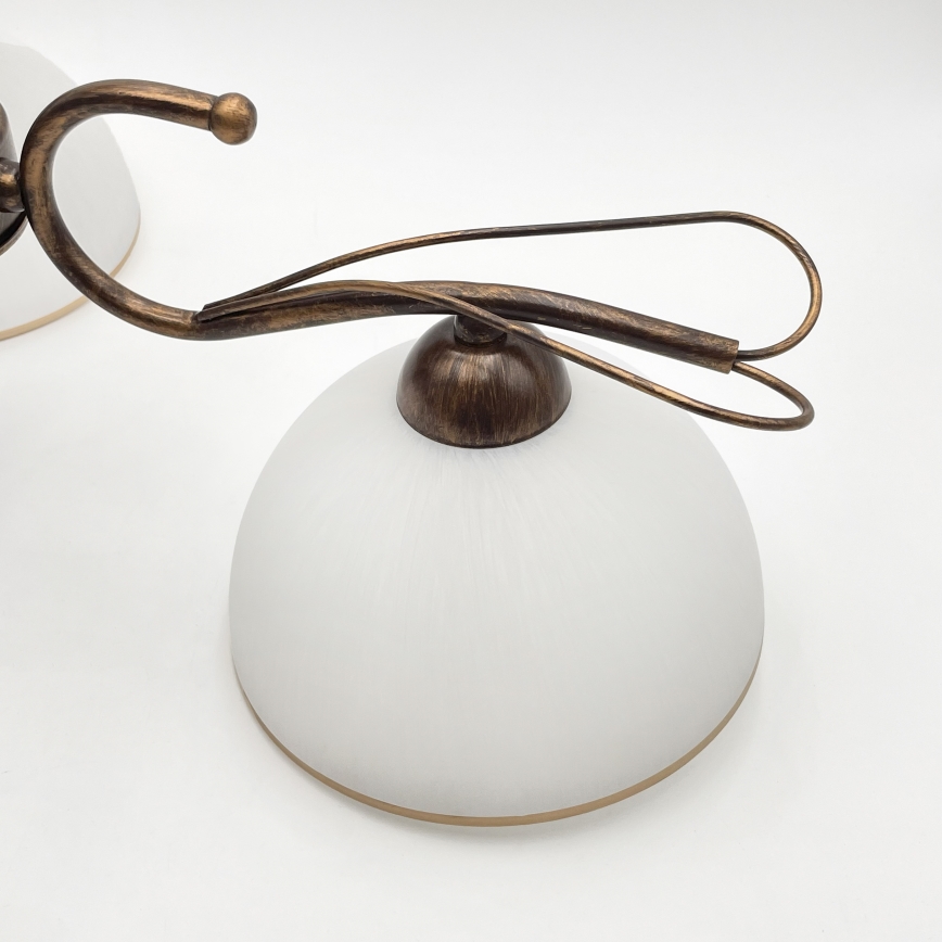 COBRA Rod Chandelier 3x E27/60W/230V, Bronze/Patina