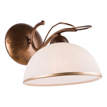 COBRA Wall Lamp 1x E27/60W/230V, Bronze/Patina