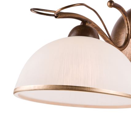 COBRA Wall Lamp 1x E27/60W/230V, Bronze/Patina