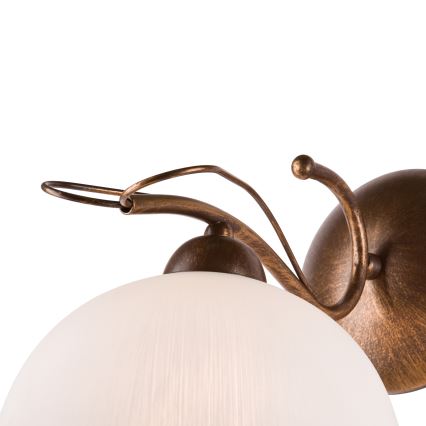 COBRA Wall Lamp 1x E27/60W/230V, Bronze/Patina