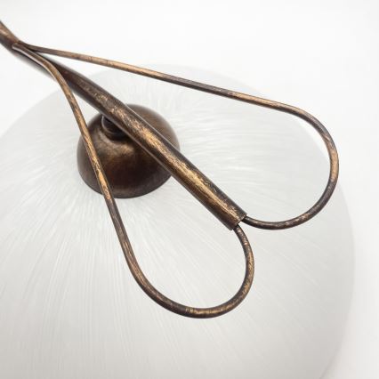 COBRA Wall Lamp 1x E27/60W/230V, Bronze/Patina