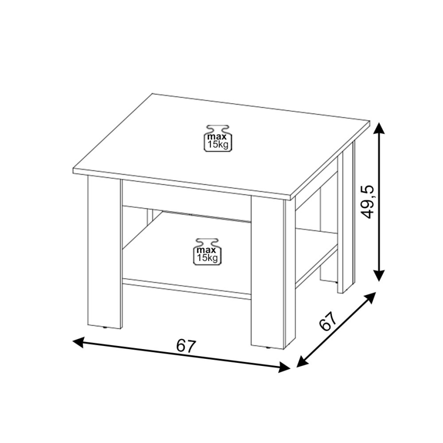 COCO Coffee Table, White