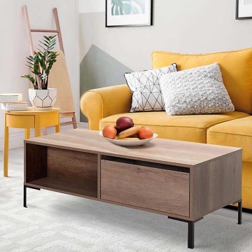 Coffee table 42x103 cm brown