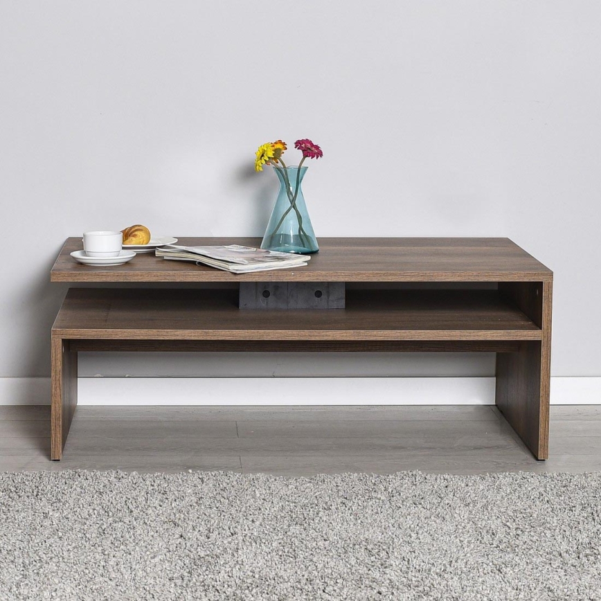 Coffee table 42x110 cm brown