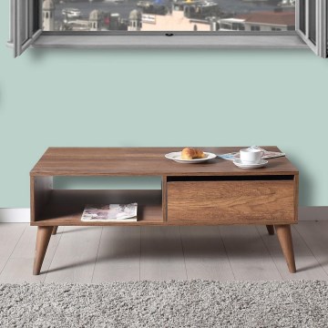 Coffee table 42x110 cm brown