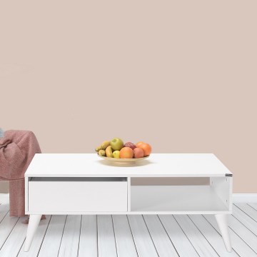 Coffee table 42x110 cm white