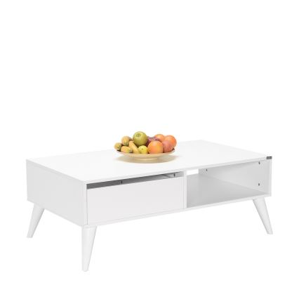 Coffee table 42x110 cm white