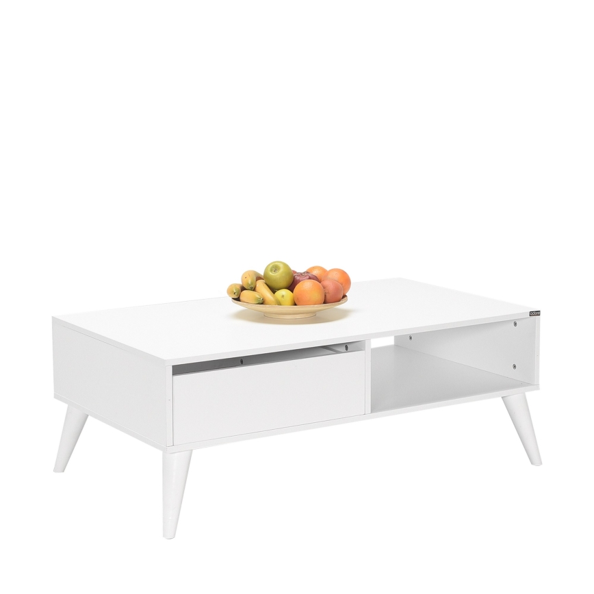 Coffee table 42x110 cm white