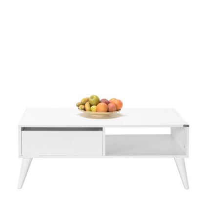 Coffee table 42x110 cm white