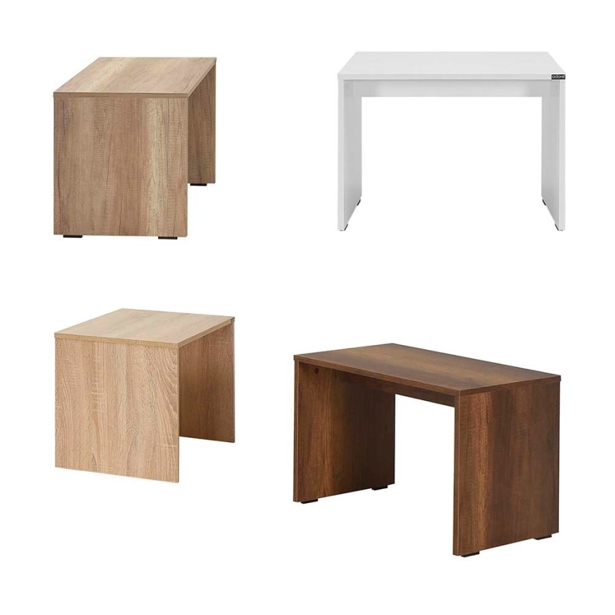 Coffee table 43x60 cm brown