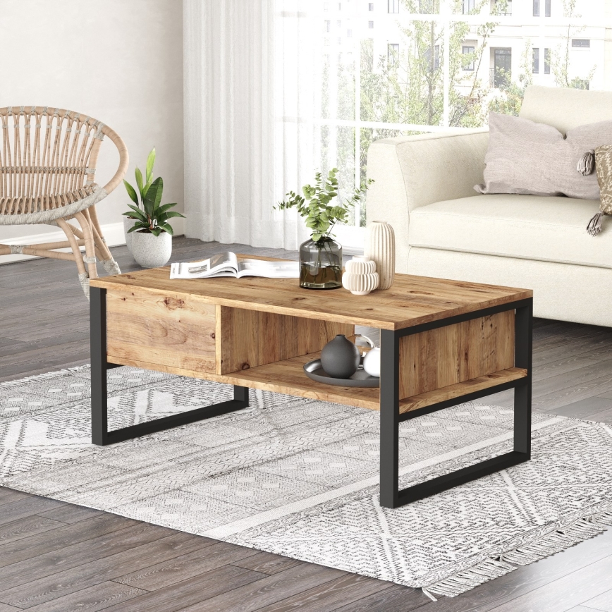 Coffee table 44,4x100 cm pine atlantic
