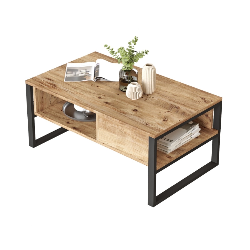 Coffee table 44,4x100 cm pine atlantic