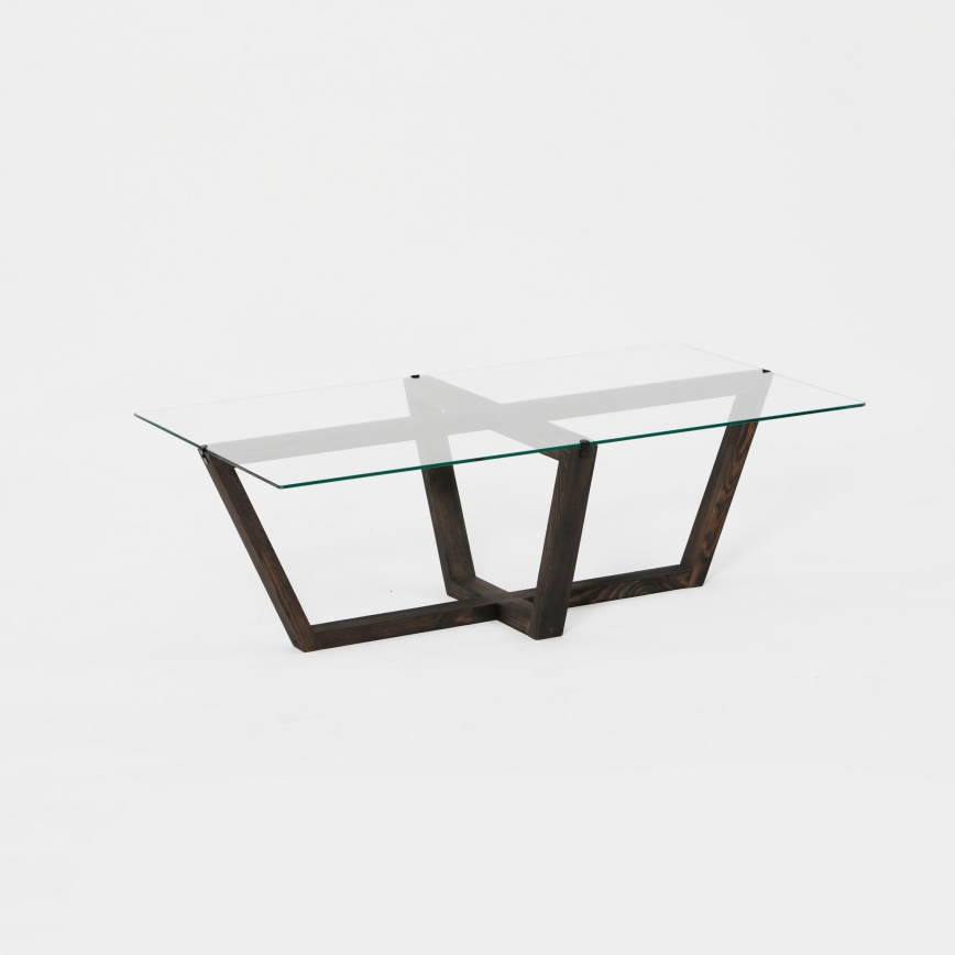 Coffee table AMALFI 35x105 cm pine/clear