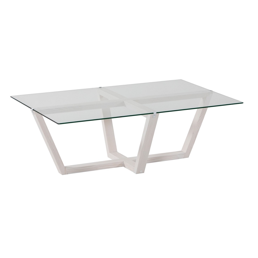 Coffee table AMALFI 35x105 cm pine/clear